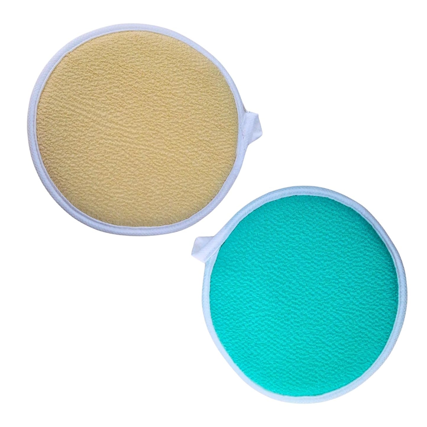 Moroccan Kessa Exfoliating Face Glove Set of 2 - Traditional Deep Cleansing for Skin Exfoliation & Dead Skin Removal (Garnet, Light Green, Beige, Black)