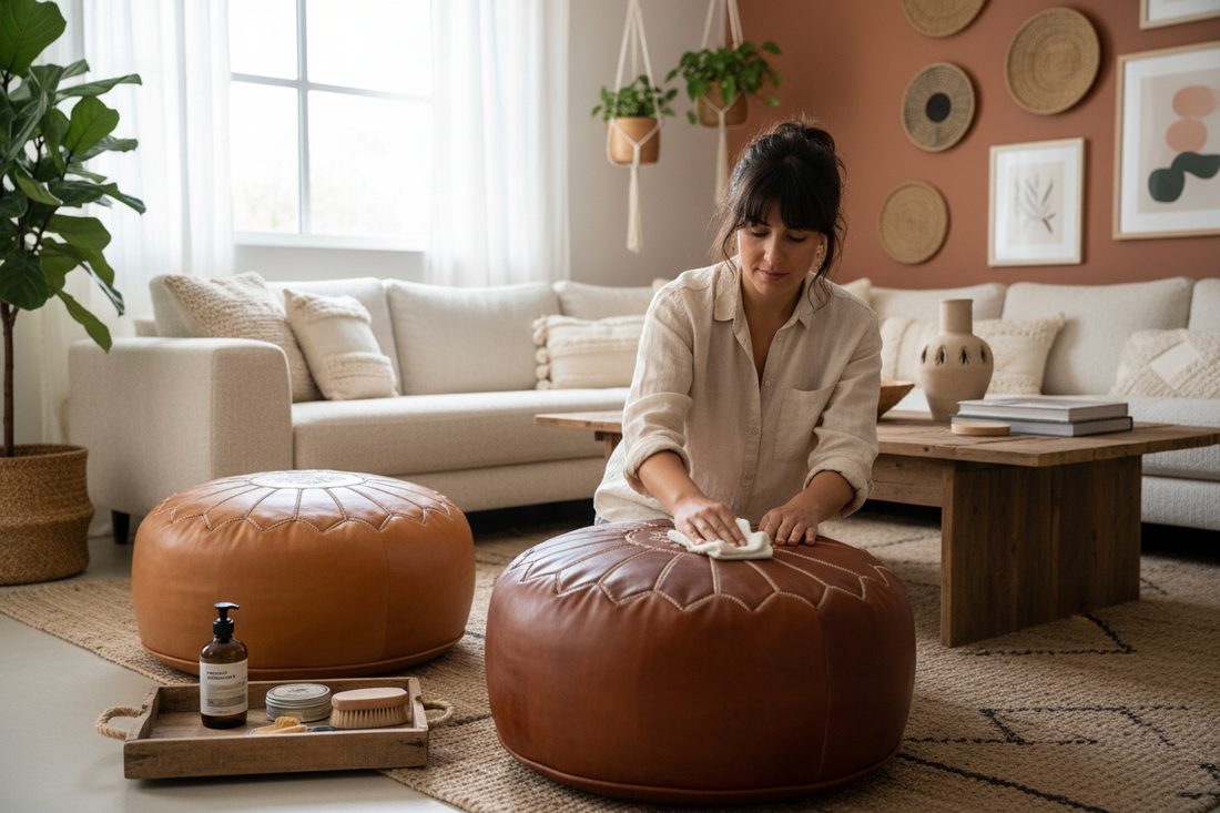 Discover the Best Leather Pouf for Lasting Style