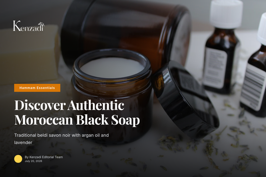 Jar of Argan'It Organic Moroccan Black Soap with argan oil and lavender for hammam exfoliation