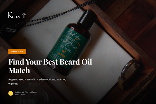 Bottle of Azbane Premium Argan-Based Beard Oil with cedarwood and nutmeg scent, 1 oz size