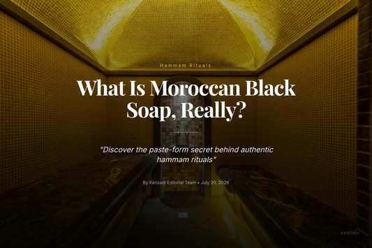Jar of Argan'It Organic Moroccan Black Soap with Argan Oil and Lavender paste texture