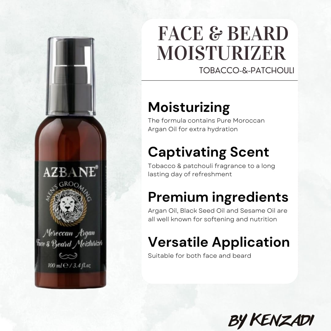 Moroccan Azbane Face & Beard Moisturizer - 100ml \ 3,4oz