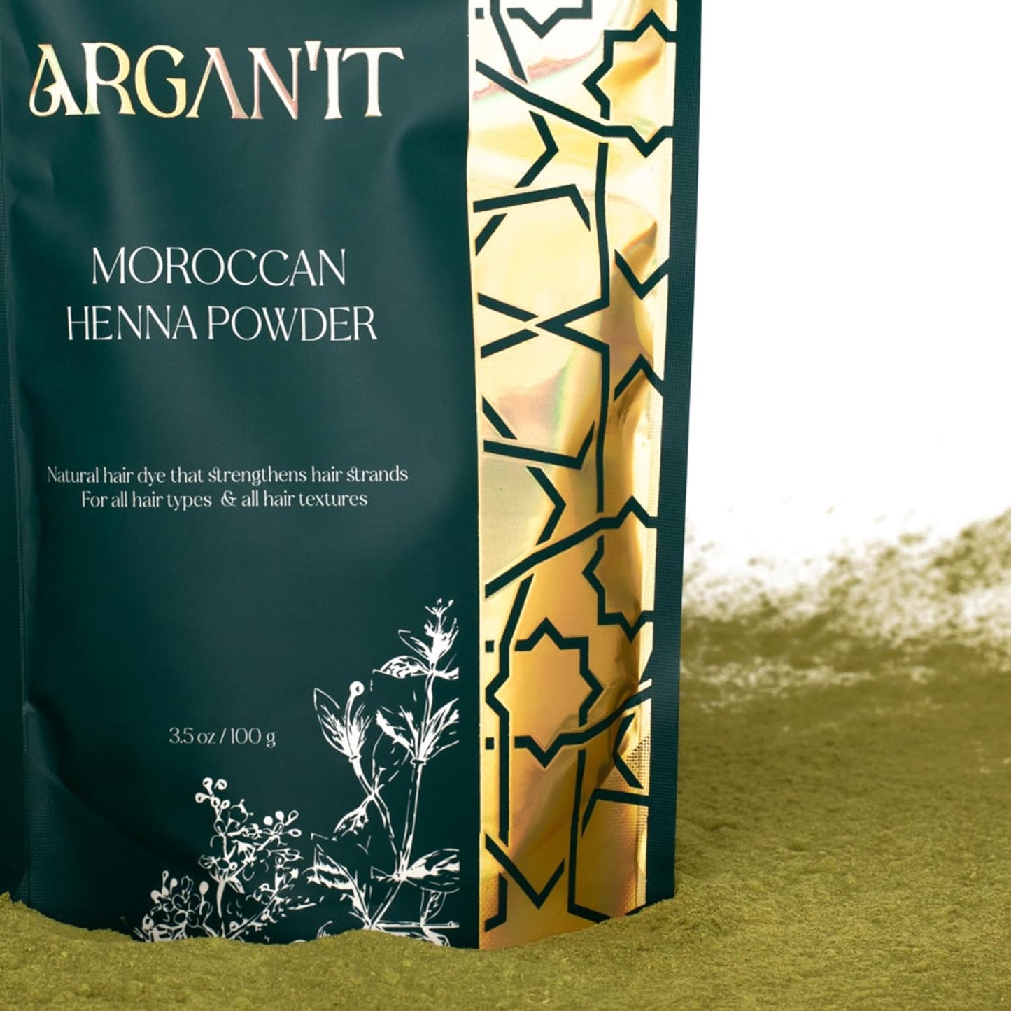 Pure Premium Moroccan Henna Powder 3.5oz