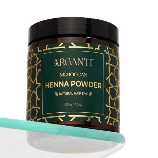 Argan'it Moroccan Henna Powder Natural Hair Dye 4.2 oz jar