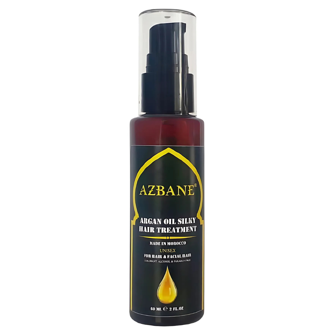 Silky Hair & Beard Treatment - Azbane Pure Moroccan Argan Oil (2 oz / 60 ml)